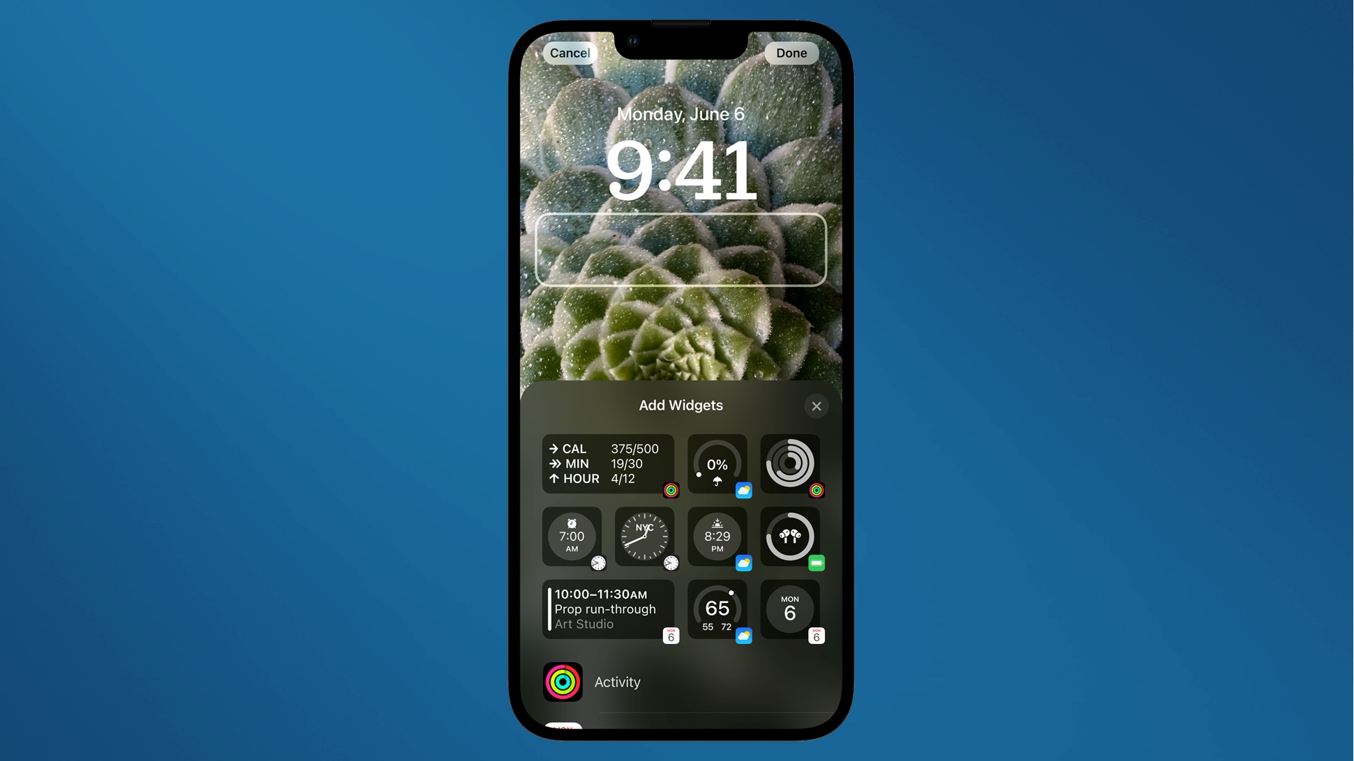 Lock screen widgets for iOS 16