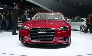 Front view of Audi A3 Saloon Concept