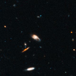 This wide view of the gamma-ray burst GRB 130603B shows its host galaxy and the surrounding area.