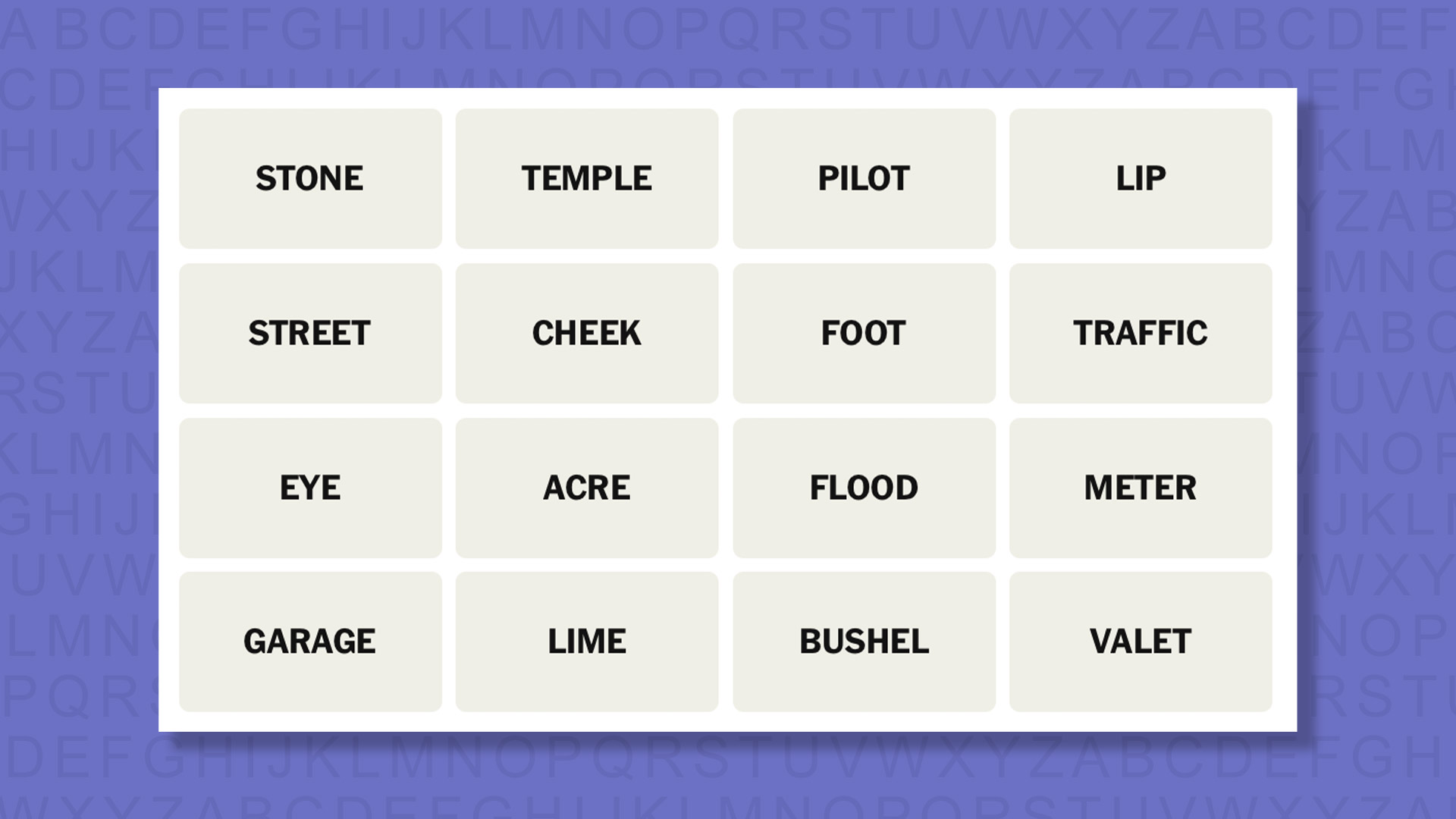 NYT Connections hints for game 957 on a purple background