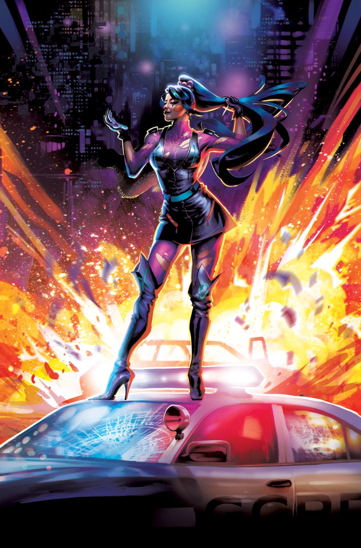 Punchline: The Gotham Game #1 variant cover by Mateus Manhanini