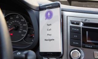 The ZeroTouch mounted in cars, but pushed its own interface on users. Image: Jeremy Lips