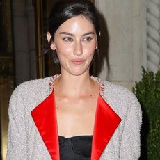 Singer Gracie Abrams exits the CHANEL dinner to celebrate the launch of Sofia Coppola's book, "CHANEL Haute Couture" at Double's Club in New York City.