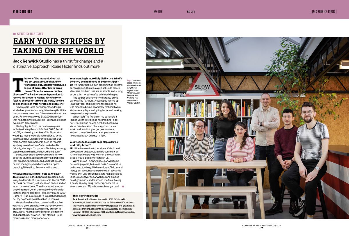 A thirst for change drives Jack Renwick Studio