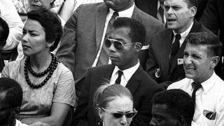 James Baldwin in key art for I Am Not Your Negro