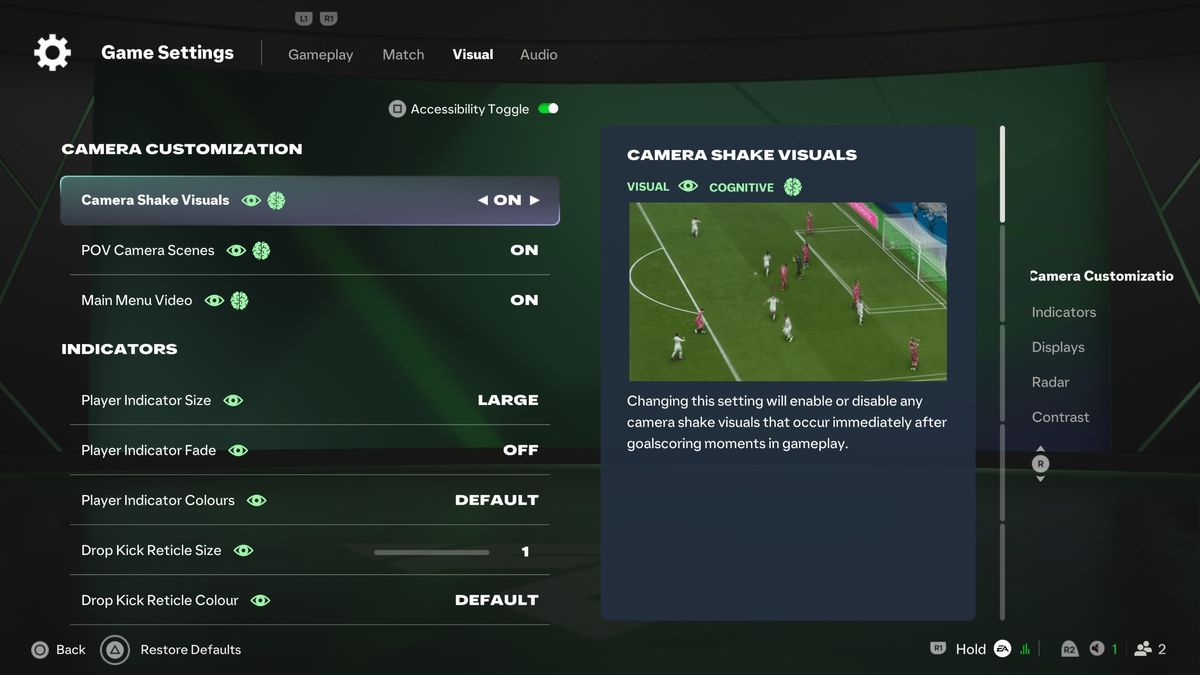 Screenshots from EA Sports FC 27