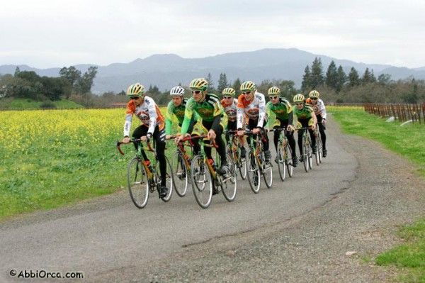 Perfect training conditions - the quiet rural roads of Napa.