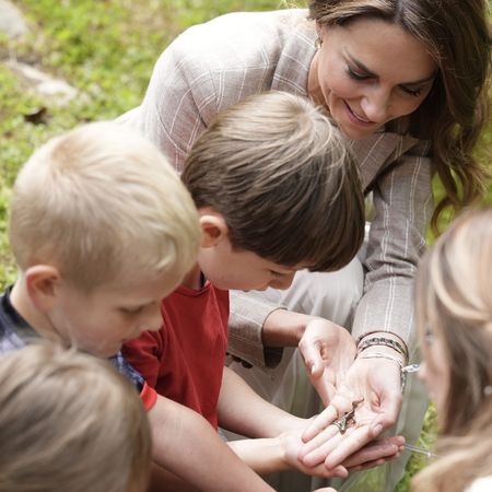 Catherine, Princess of Wales visits the "Salvador Allende" Scuola dell'infanzia, during the second day of her visit to Reggio Emilia on May 14, 2026 in Reggio Emilia, Italy