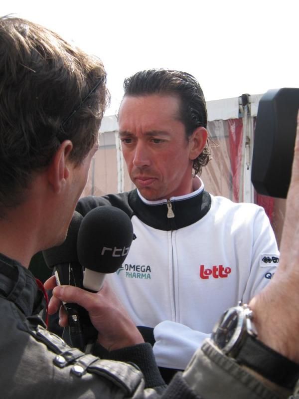 Leif Hoste (Omega Pharma-Lotto) gets all serious