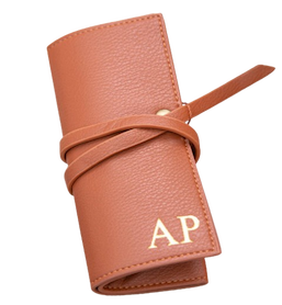 Personalised debossed faux leather travel organiser, Notonthehighstreet