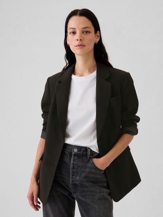 Gap, Brushed Twill Relaxed Blazer