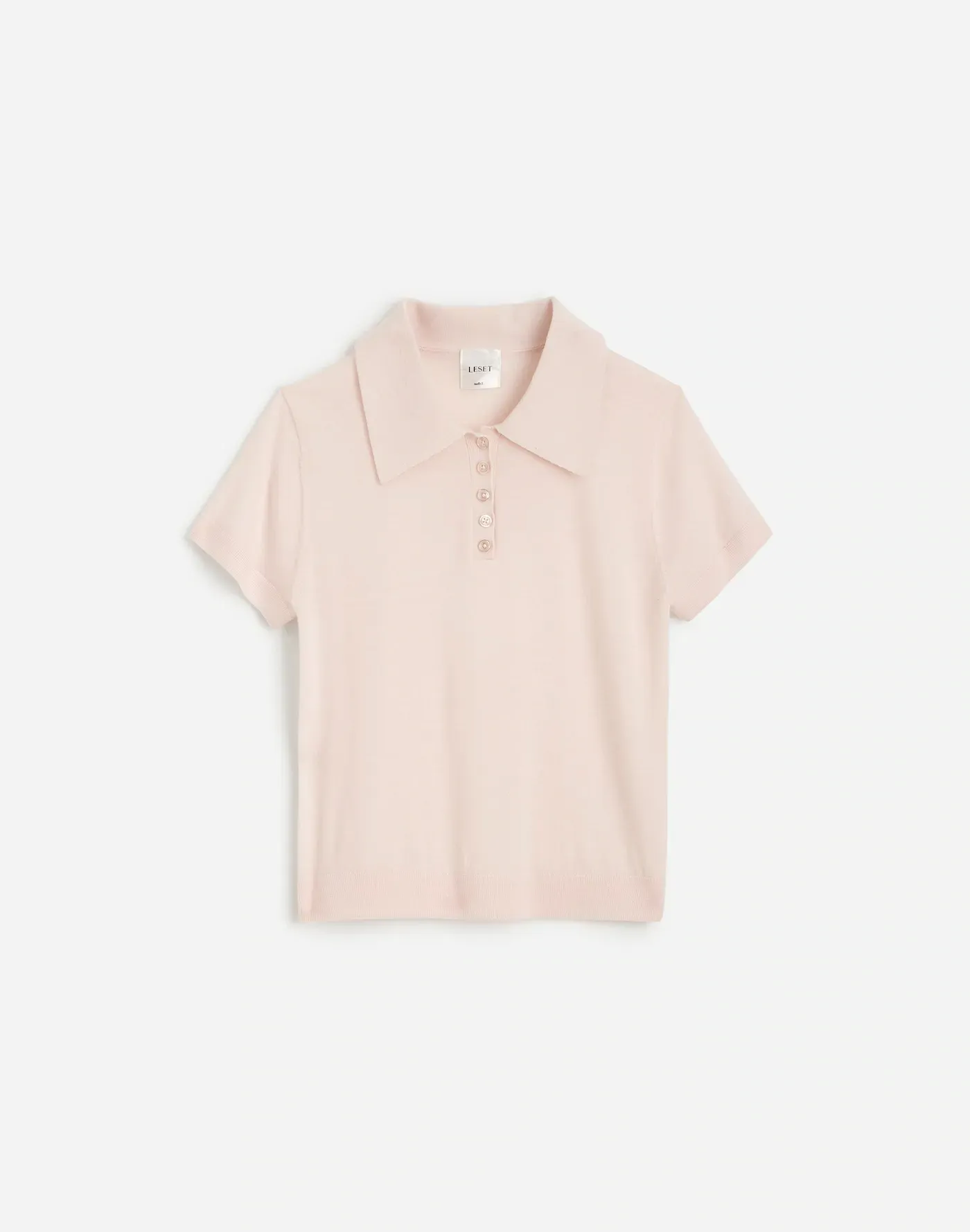 A baby pink polo shirt
