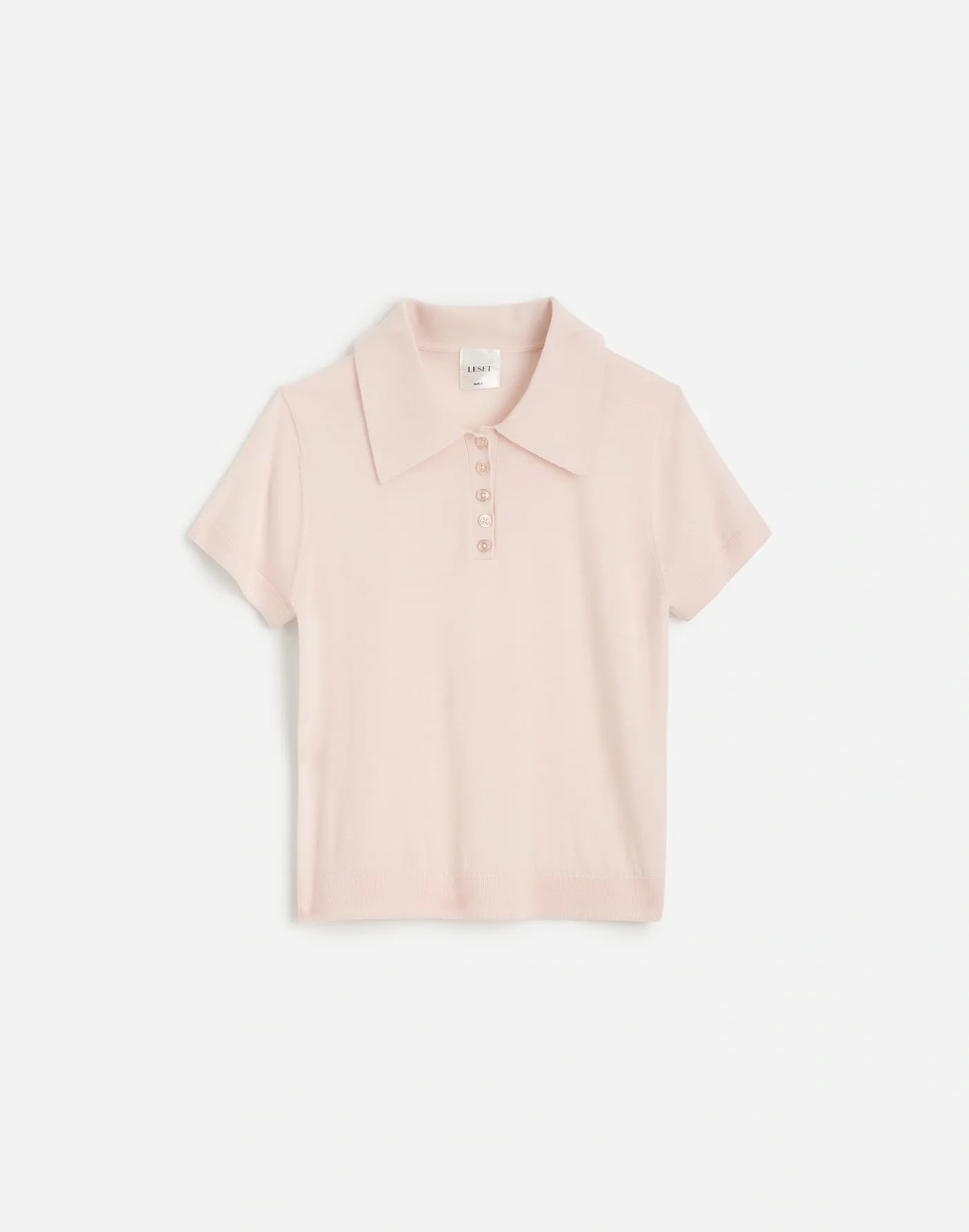 A baby pink polo shirt 