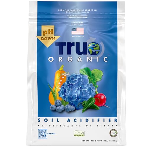 True Organic Soil Acidifier &amp;ndash; Lowers Soil Ph for Acid-Loving Plants &amp;ndash; Ideal for Turning Hydrangeas Blue &amp;ndash; 6lb Bag