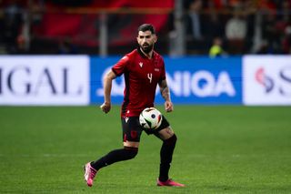 Albania Euro 2024 squad Elseid Hysaj of Albania in action during the international friendly football match between Albania and Chile. Chile won 3-0 over Albania. (Photo by Nicolò Campo/LightRocket via Getty Images)