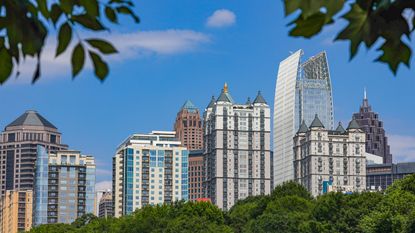 Picture of Atlanta Georgia buildings for Georgia tax rebates story