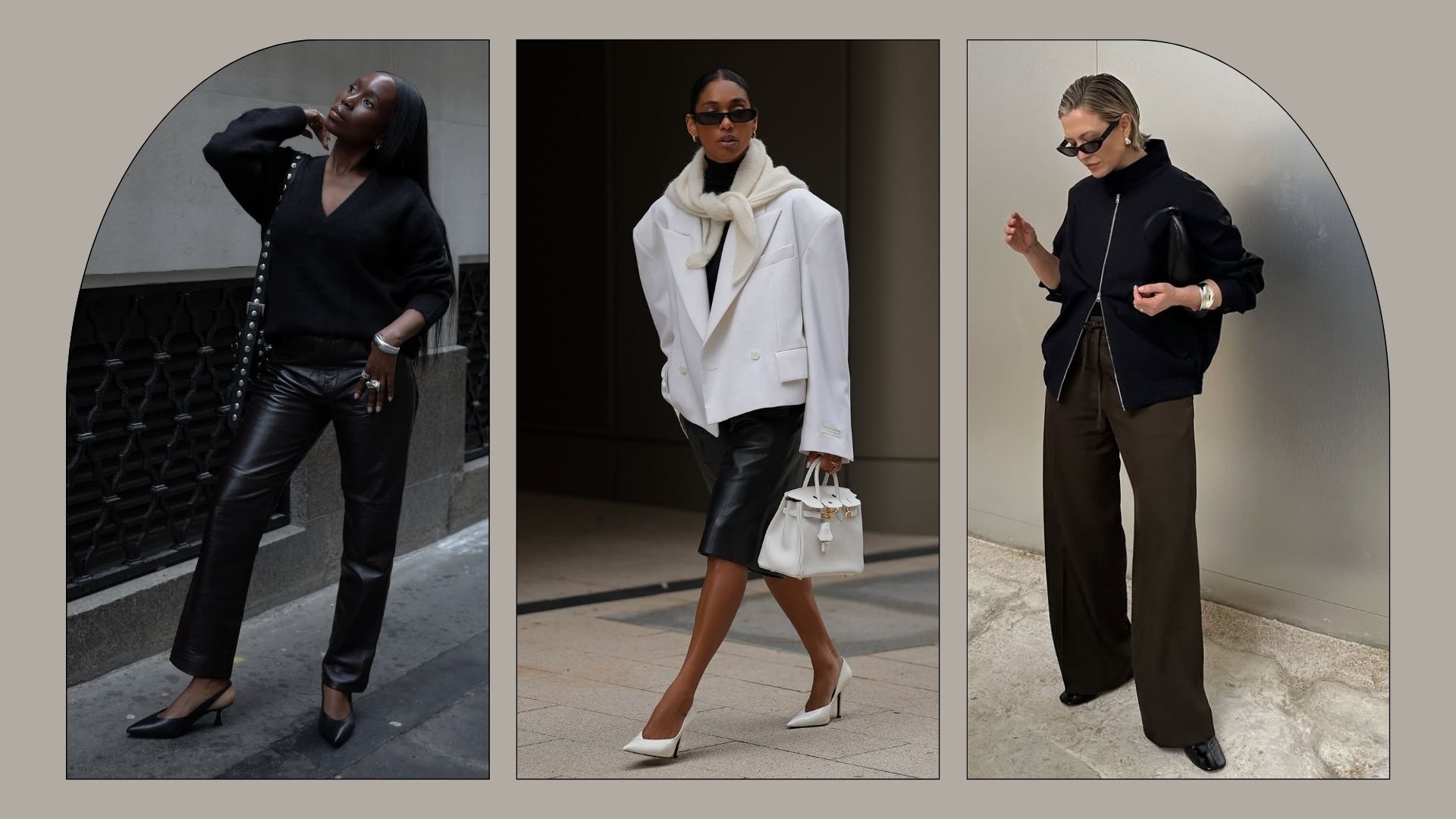 @daniellejinadu, @cherifaakili, @alexisforeman show chic outfits to wear in October