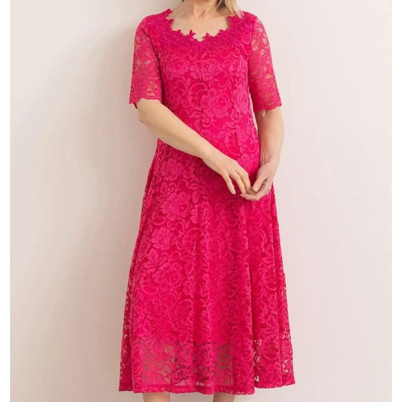 Anna Rose, Embellished Lace Midi Dress