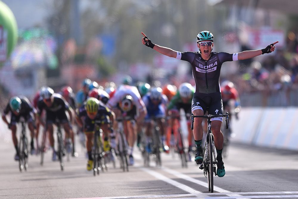 Lukas Postlberger wins the opening stage of the 2017 Giro d'Italia