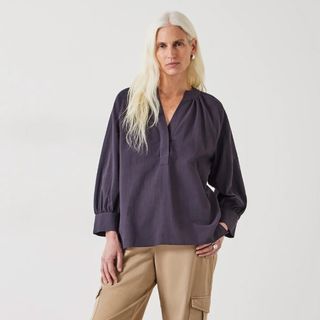 Rhea Relaxed Gather Detail Top Hush