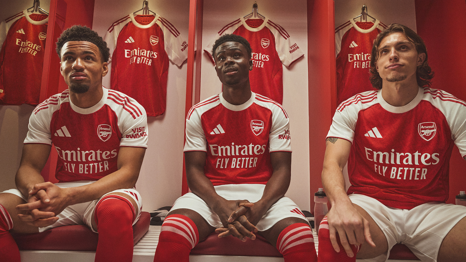 Arsenal's 2025/26 Adidas kit launch photoshoot