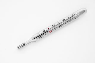 A thermometer.
