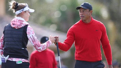 Nelly Korda and Tiger woods