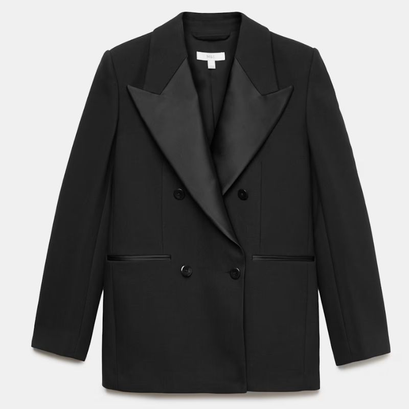 M&amp;amp;S, black tuxedo blazer