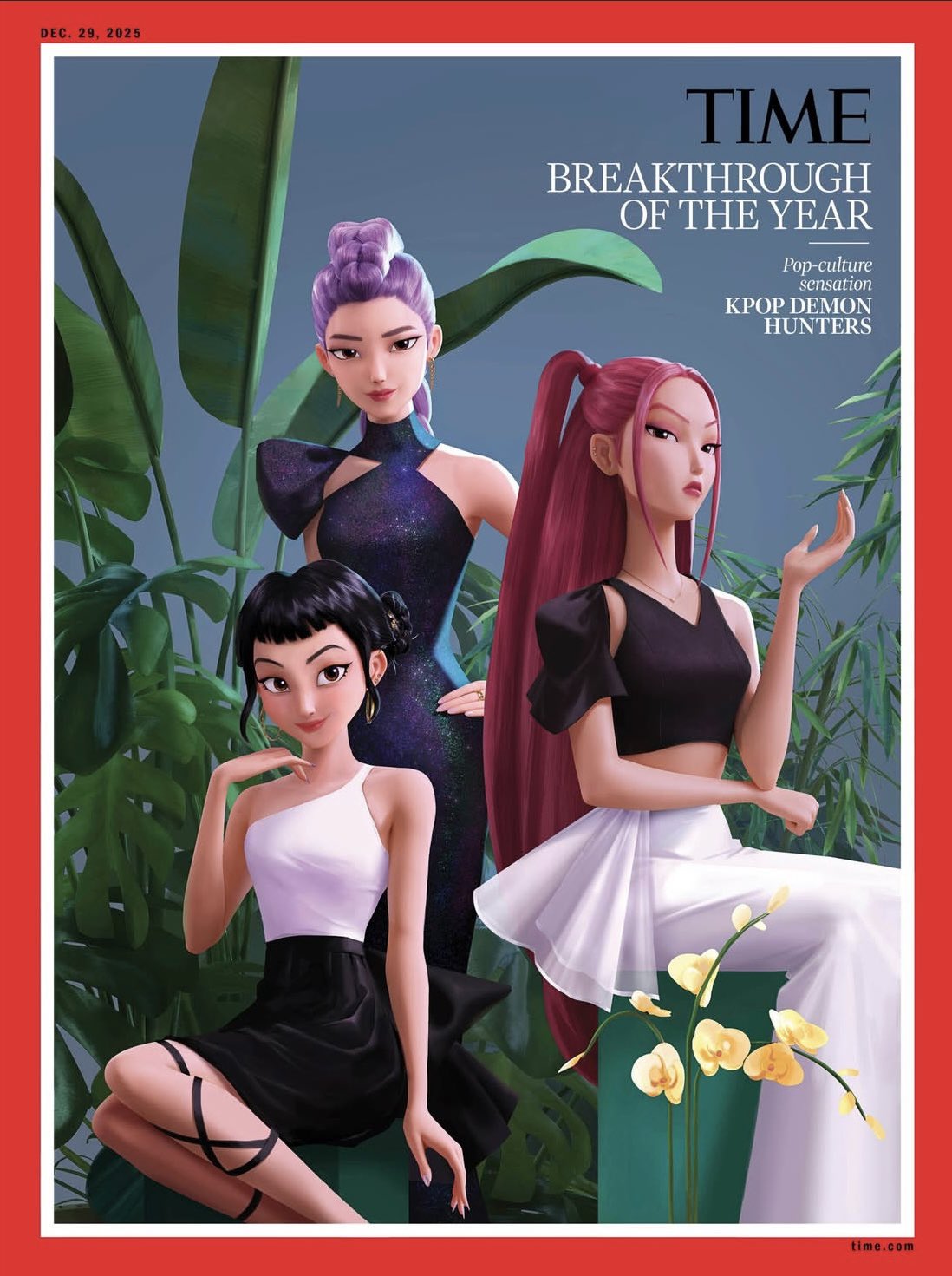 KPop Demon Hunters Time magazine cover