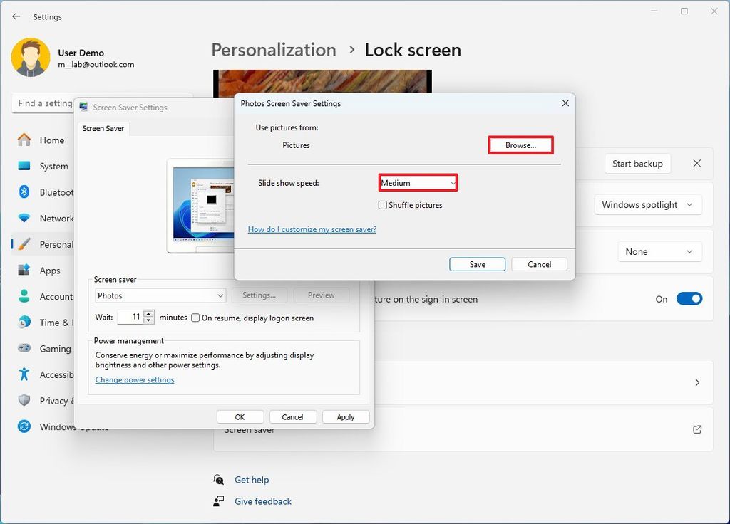 How to create custom screensaver from your favorite images on Windows ...