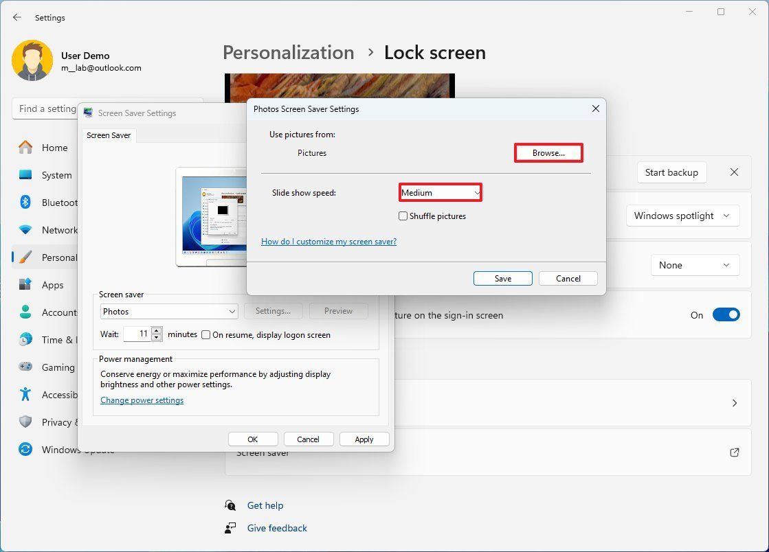 How to create custom screensaver from your favorite images on Windows