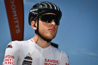 Belgian Ilan Van Wilder of Team DSM at the start of the sixth stage of the 73rd edition of the Criterium du Dauphine cycling race 1675 Km from LoriolsurDrome to Le SappeyenChartreuse France Friday 04 June 2021 BELGA PHOTO DAVID STOCKMAN Photo by DAVID STOCKMANBELGA MAGAFP via Getty Images