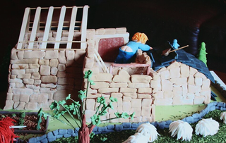 Youlgrave recreated in cake by Lynn Nolan