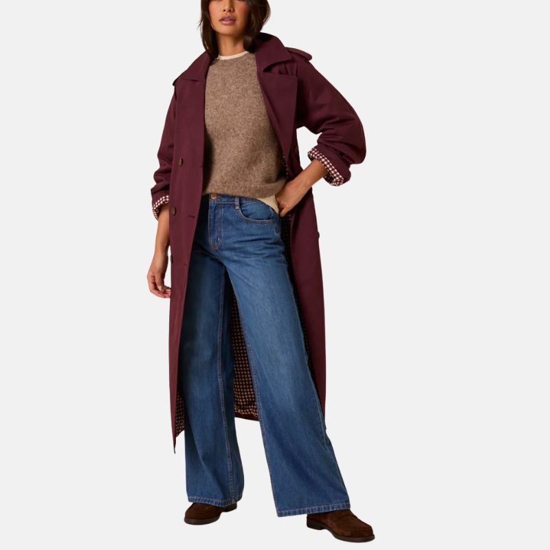 Image of red trench coat