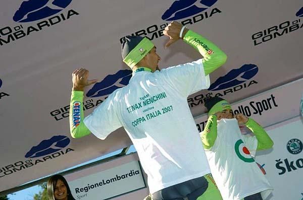Tenax riders show off their win of the Coppa Italia.