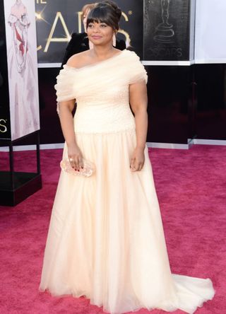 Actress Octavia Spencer arrives at the Oscars at Hollywood & Highland Center on February 24, 2013 in Hollywood, California