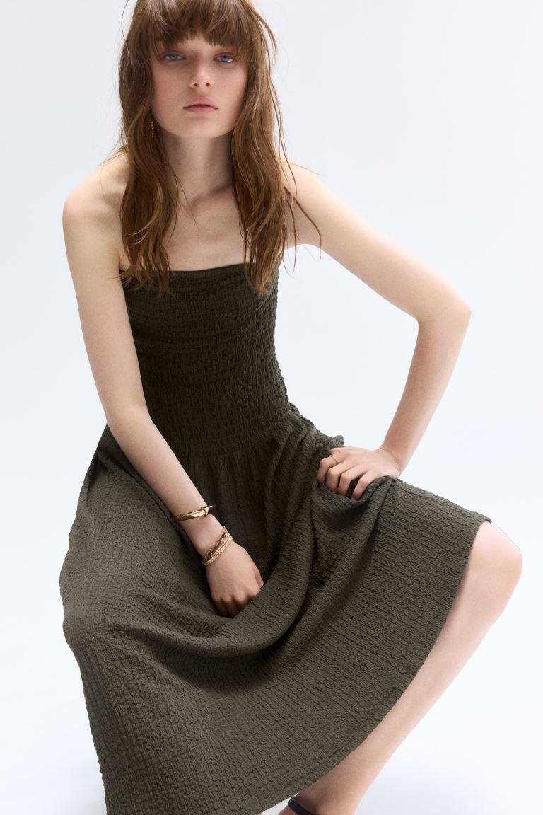 Smocked Bandeau Dress