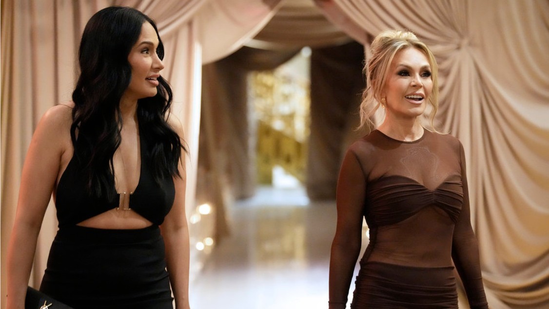 Tamra Judge in a formal dress in The Real Housewives of Orange County season 19
