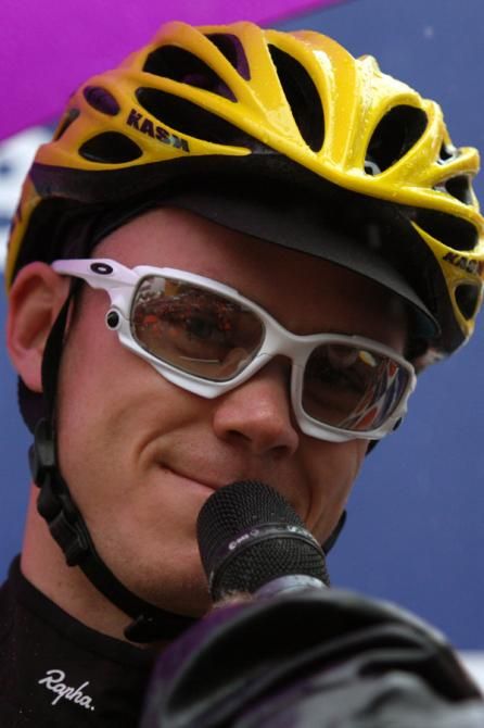 Tour champion Chris Froome (Sky) at the Profronde van Surhuisterveen criterium