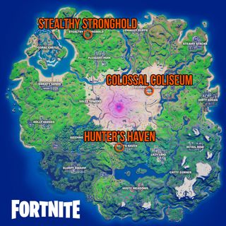 Fortnite server at a Surface Hub locations map