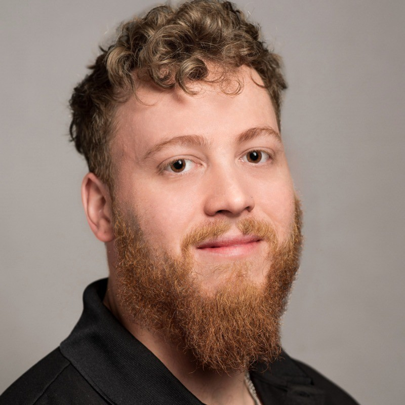Head and shoulders of man