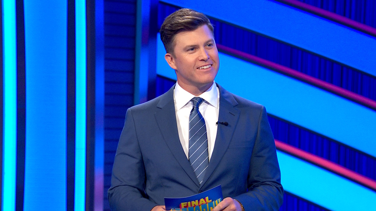 Colin Jost in episode 1 of POP CULTURE JEOPARDY! 