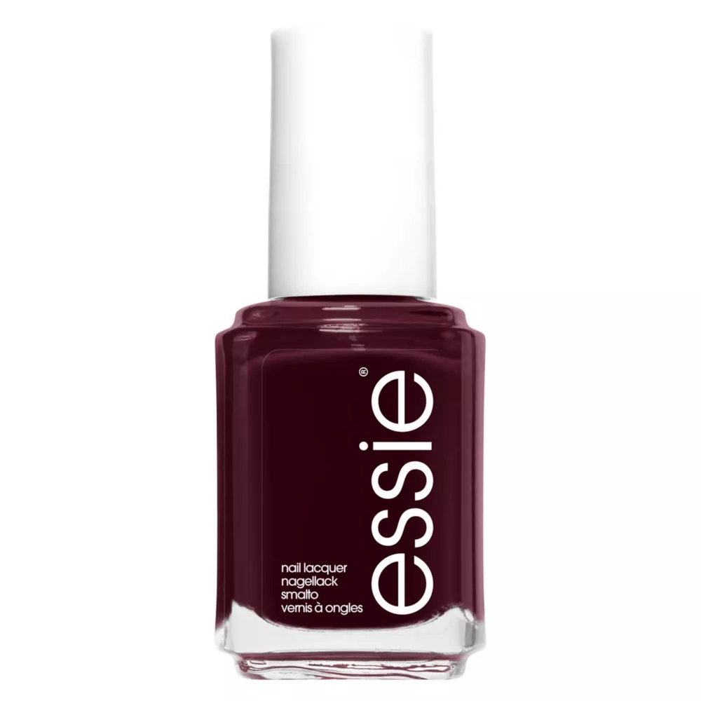 Essie Nail Polish 45 Sole Mate Deep Plum Colour, Original High Shine and High Coverage Nail Polish 13.5 Ml