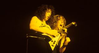 James Hetfield and Kirk Hammett