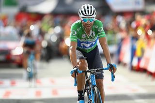 Alejandro Valverde finished 1:07 behind Simon Yates during stage 19 at the Vuelta