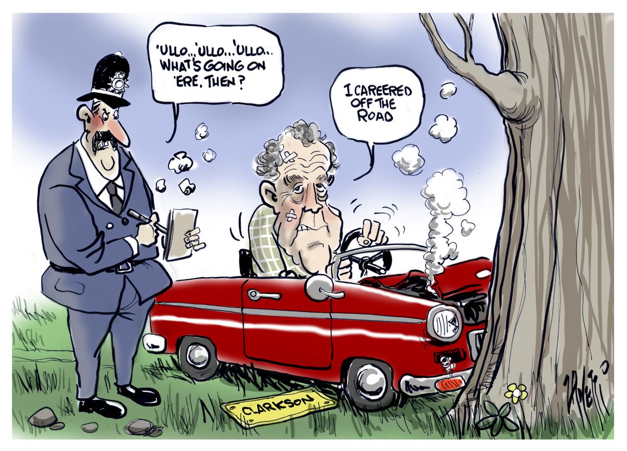 Editorial cartoon World Jeremy Clarkson Top Gear