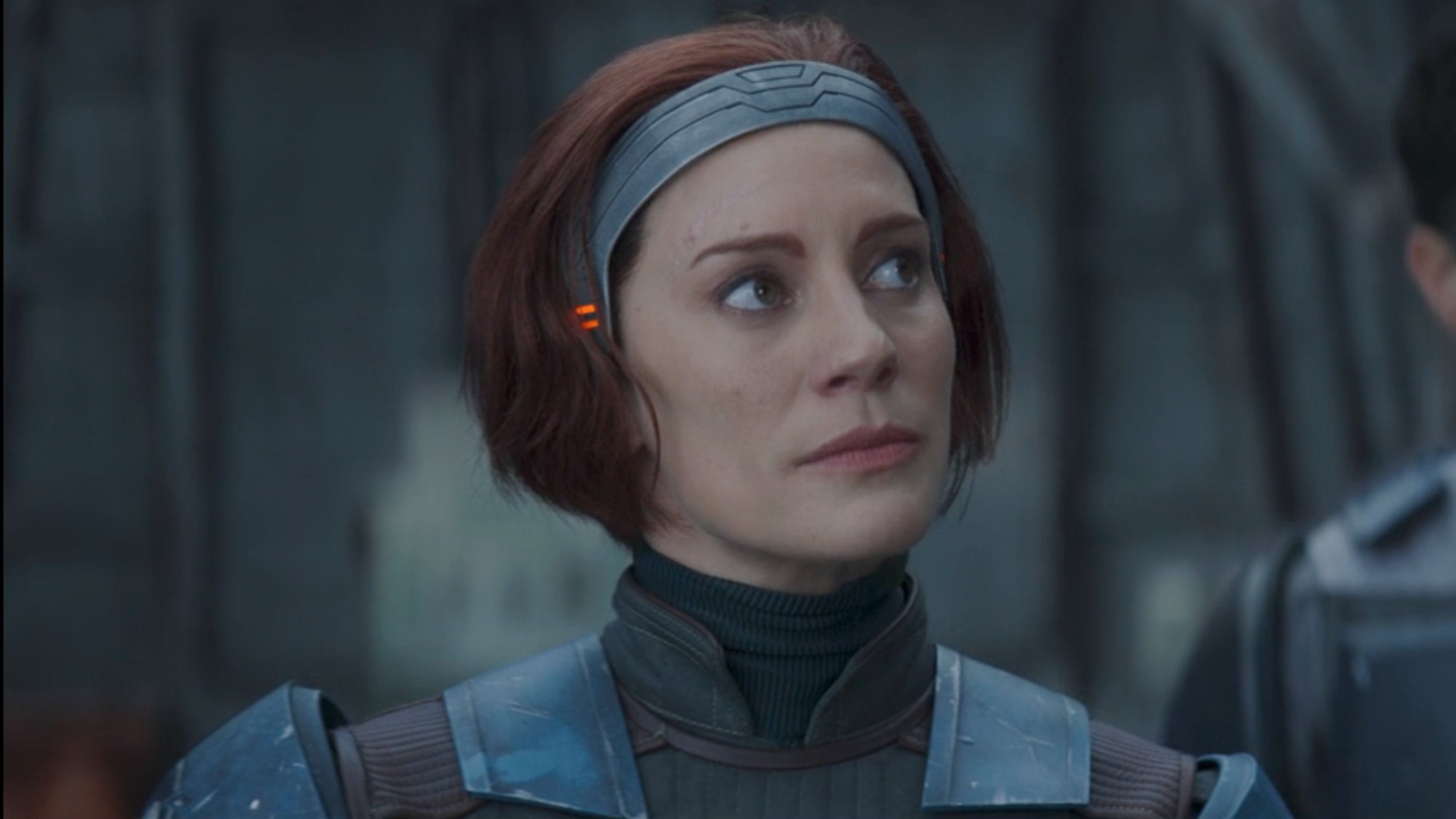 Katie Sackhoff in The Mandalorian. 