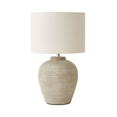 table lamp with grey stone base