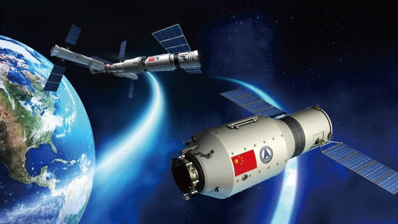 China Tiangong-2 Crew Launches 