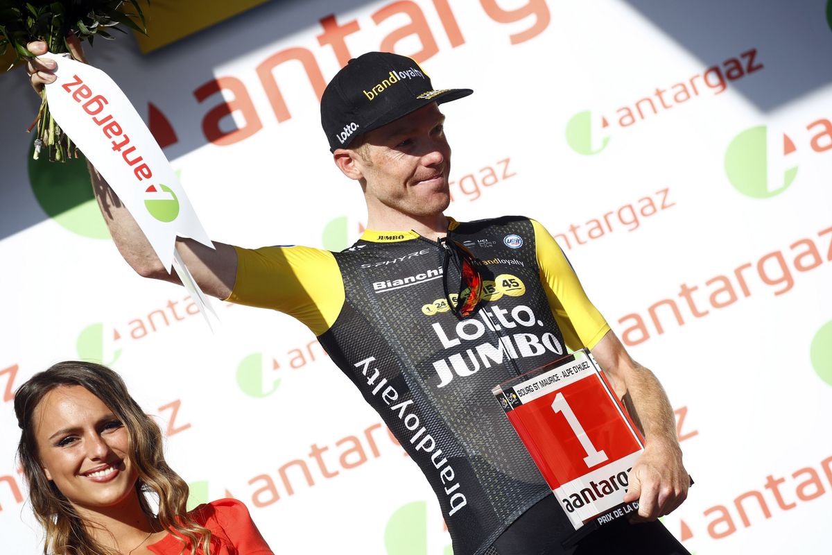 Steven Kruijswijk (LottoNl-Jumbo) with the combativity prize
